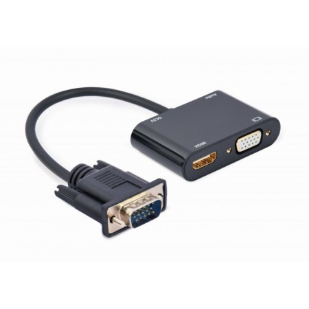 Адаптер-перехідник VGA на HDMI/VGA Cablexpert A-VGA-HDMI-02