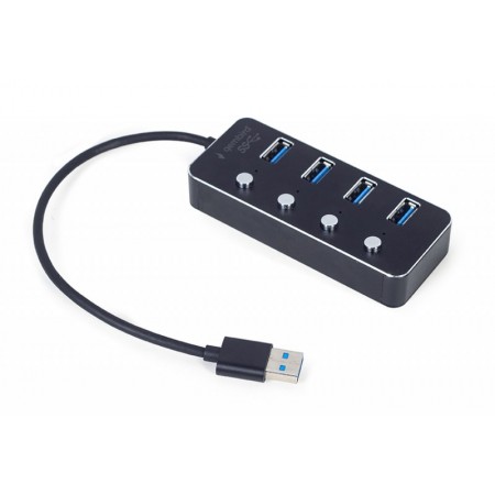Хаб Gembird UHB-U3P4P-01 на 4 порти USB 3.0
