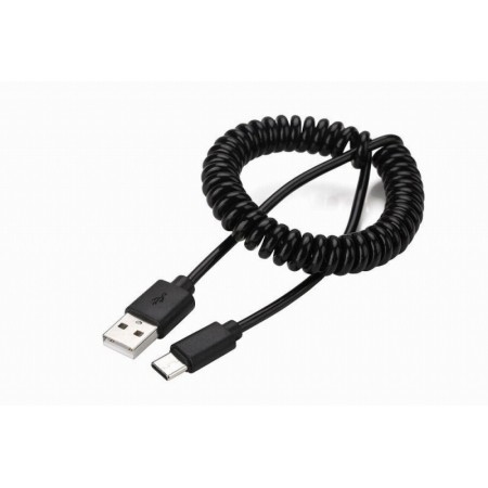 Кабель спіральний Cablexpert CC-USB2C-AMCM-0.6M USB 2.0 A-та