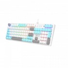 Механічна клавіатура A4Tech Bloody S510R, червоні світчі, біла, RGB підсвічування клавіш, USB Механічна клавіатура A4Tech Bloody S510R, червоні світчі, біла, RGB підсвічування клавіш, USB