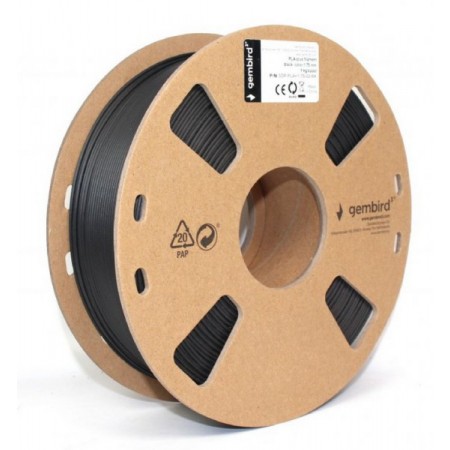 Філамент для 3D-принтера Gembird 3DP-PLA+1.75-02-BK , PLA+, 