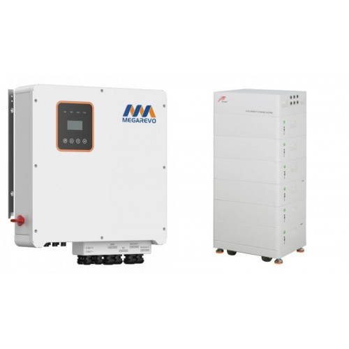 Комплект гібридний трифазний високовольтний сонячний інвертор Megarevo R15KH3 + батарея Ritar HV RESS-30KW Комплект гібридний трифазний високовольтний сонячний інвертор Megarevo R15KH3 + батарея Ritar HV RESS-30KW